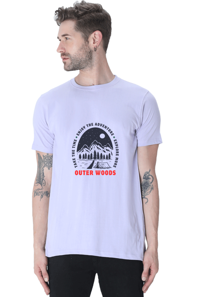 Outer Woods Men's Take The Time Graphic Printed T-Shirt