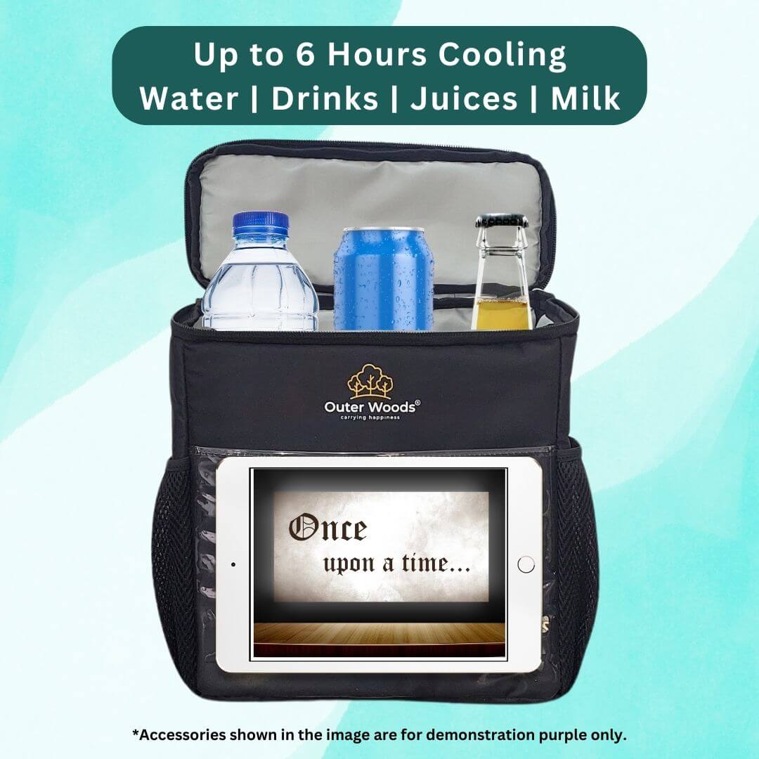 Outer Woods Insulated Cooler Bag for Cars & SUVs | Beverage Cooler Bag | Insulated Bag | Bottle Bag | Beer Cooler Bag | Hot Cold bag | Soft Cooler Bag | Car Accessories