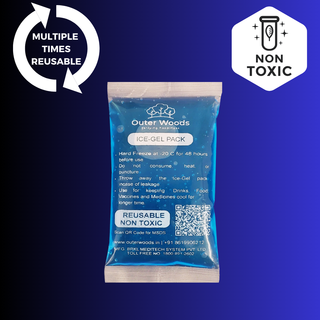Outer Woods Ice Gel Packs Set for Insulin Bags, Cooler Bags and Cold Therapy