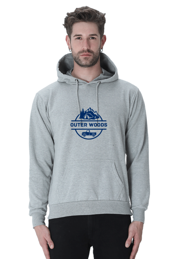 Outer Woods Men's Graphic Printed Hooded Sweatshirt