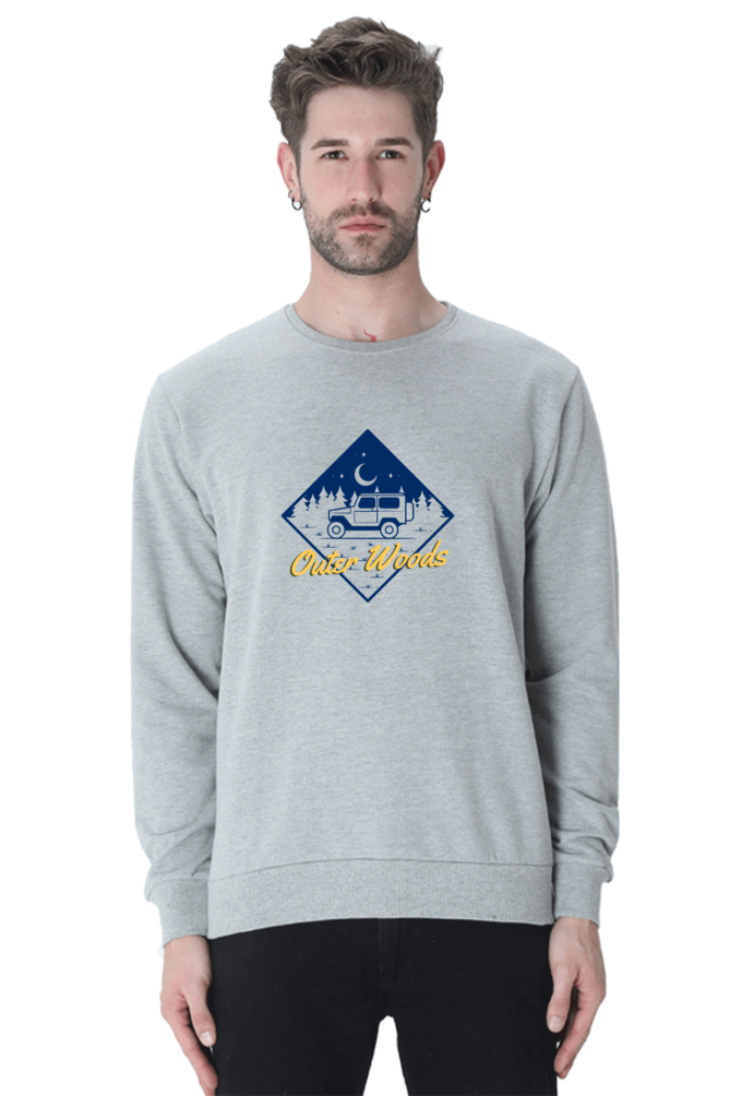 Outer Woods Men's Night Sky Graphic Printed Sweatshirt