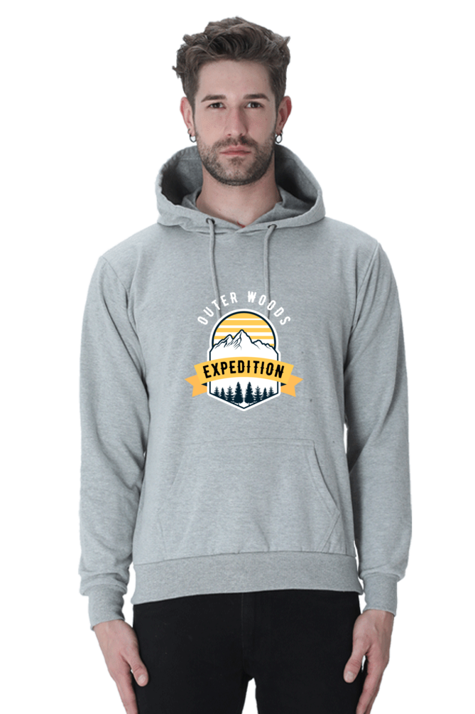 Outer Woods Men's Expedition Graphic Printed Hooded Sweatshirt