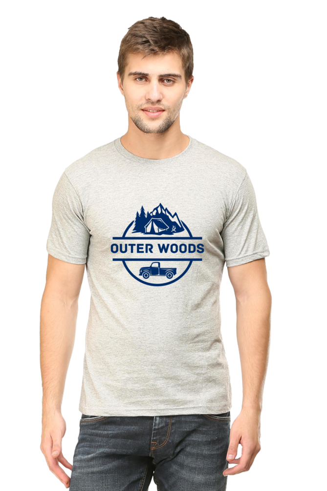 Outer Woods Men's Graphic Printed T-Shirt