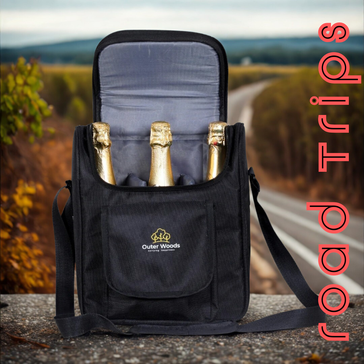 Outer Woods Insulated 3 Bottle Cooler Bag
