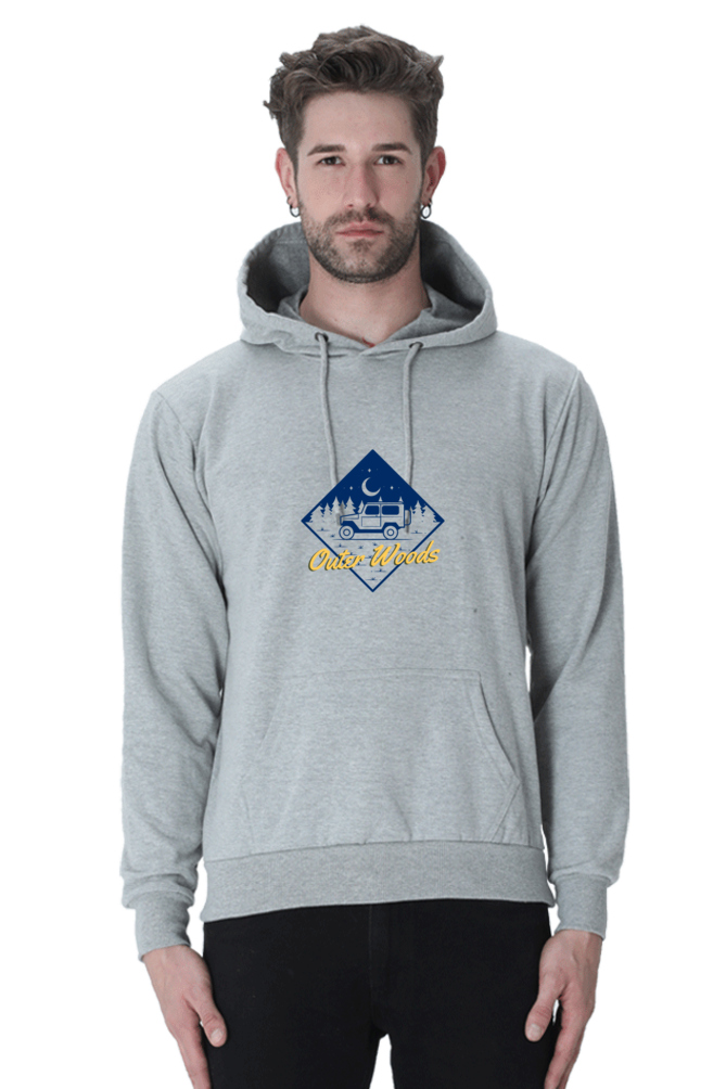 Outer Woods Men's Night Sky Graphic Printed Hooded Sweatshirt