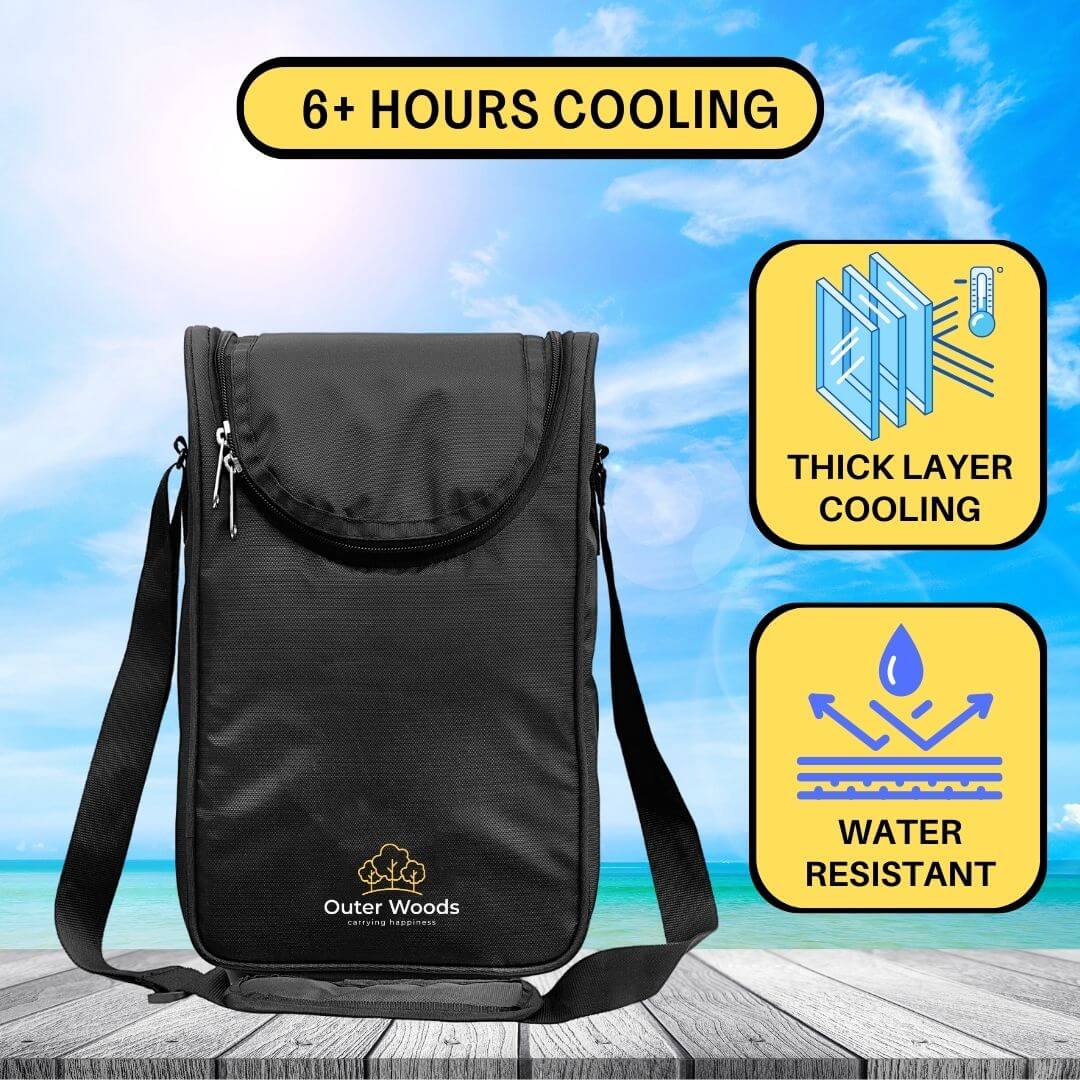Outer Woods Insulated 2 Bottle Cooler Bag