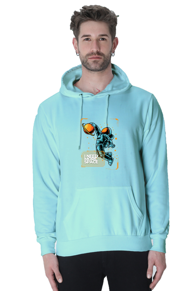 Outer Woods Men's Need More Space Graphic Printed Hooded Sweatshirt