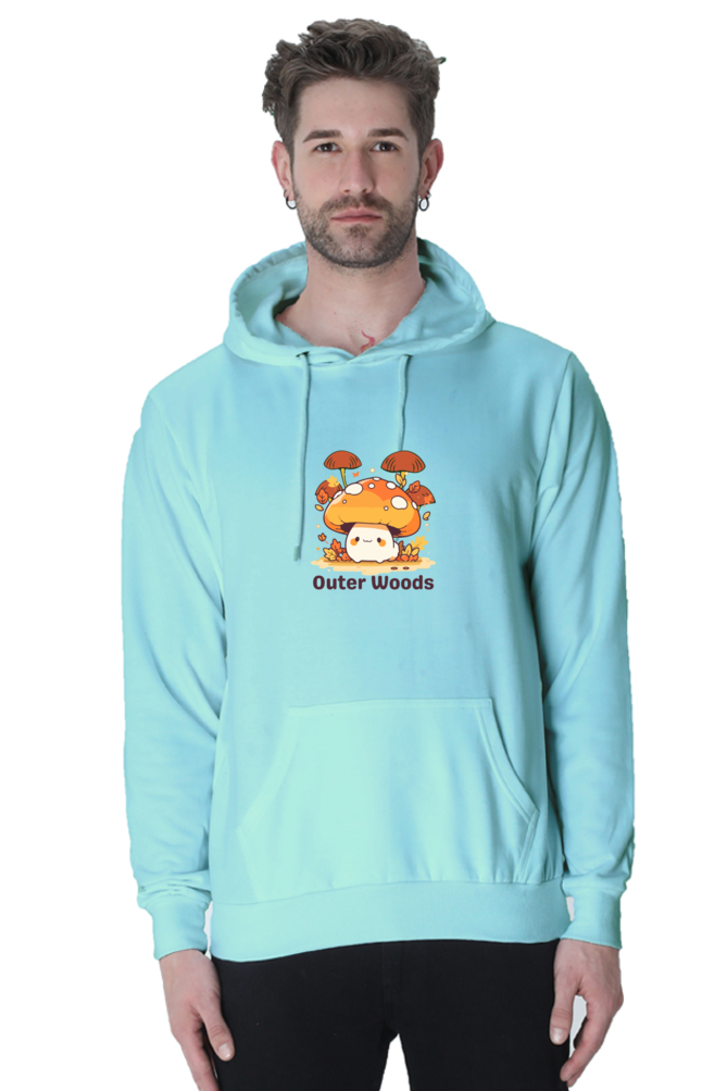 Outer Woods Men's Mushrooms Graphic Printed Hooded Sweatshirt
