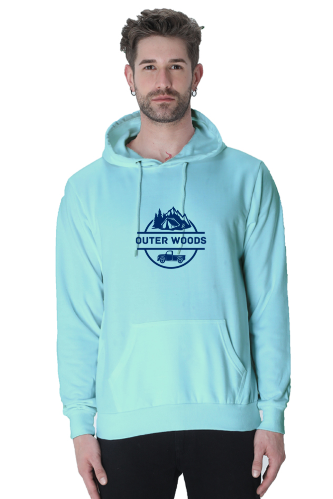 Outer Woods Men's Graphic Printed Hooded Sweatshirt