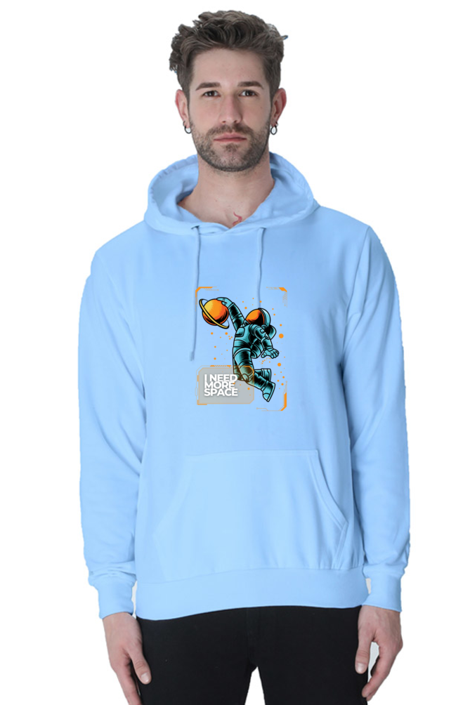 Outer Woods Men's Need More Space Graphic Printed Hooded Sweatshirt