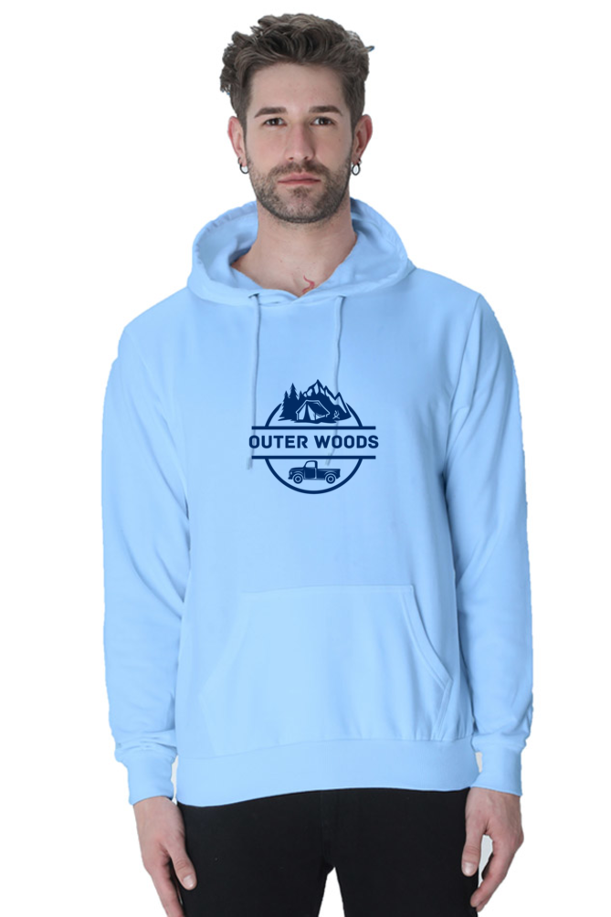 Outer Woods Men's Graphic Printed Hooded Sweatshirt