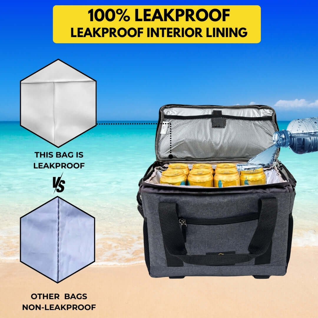 Outer Woods Insulated 12 Can Cooler Bag | Beer Cooler | Insulated Bag | Leakproof Cooler bag