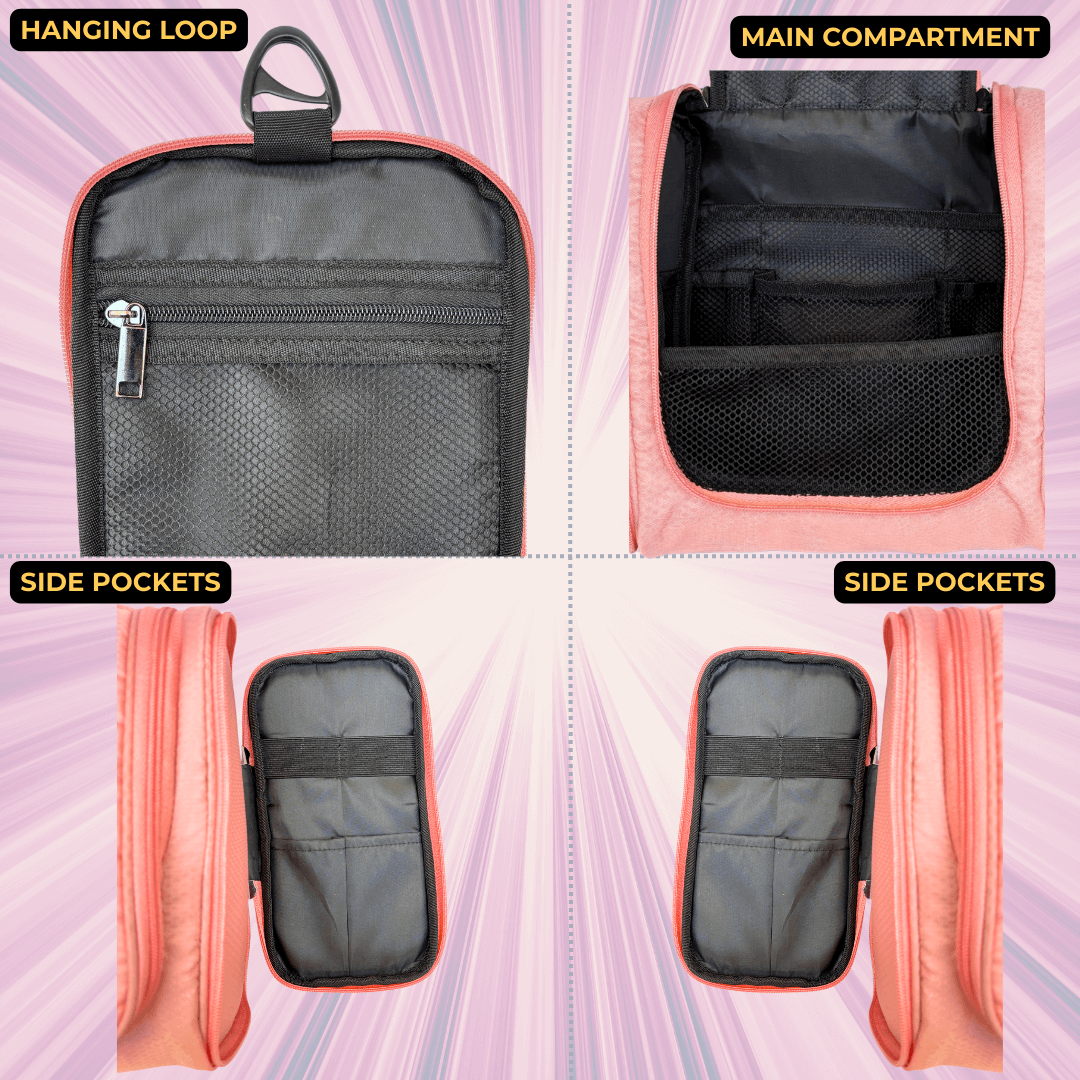 Outer Woods Travel Toiletry Bag Makeup Bag – Lightweight and Portable for Trips