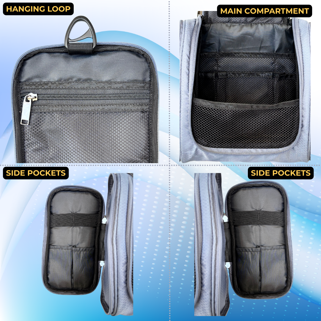 Outer Woods Travel Toiletry Bag | Makeup Bag | Travel Bag | Toiletry Bag | Travel Pouch | Travel Kit Bag | Cosmetic and Make up Pouches