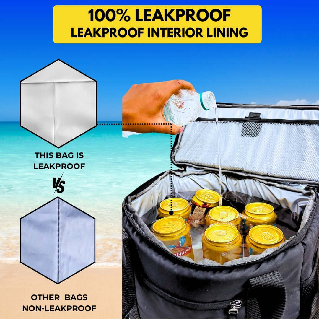 Durable travel cooler bag for picnics and camping