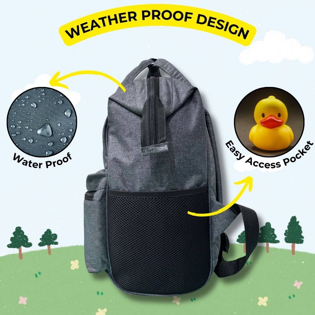 Outer Woods Baby Diaper Bag with Insulated Bottle Compartment | Maternity Bag | Newborn Baby | Mother Travelling Bag | Multiple Pocket Water Resistant Hospital Bag