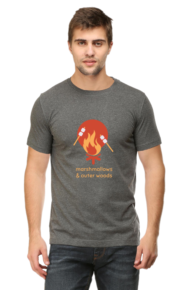 Outer Woods Men's Marshmallows Graphic Printed T-Shirt