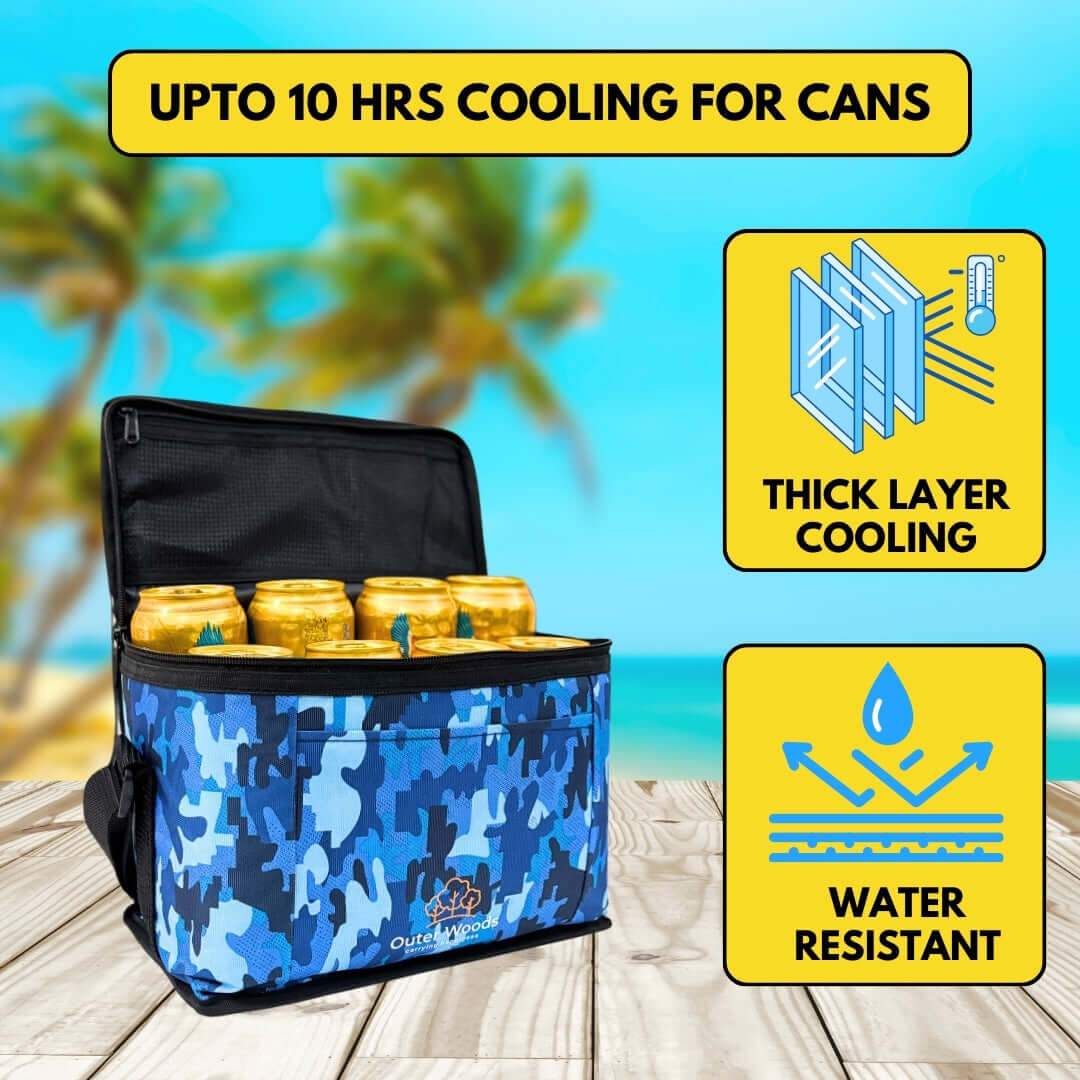 Durable insulated lunch and beverage cooler bag
