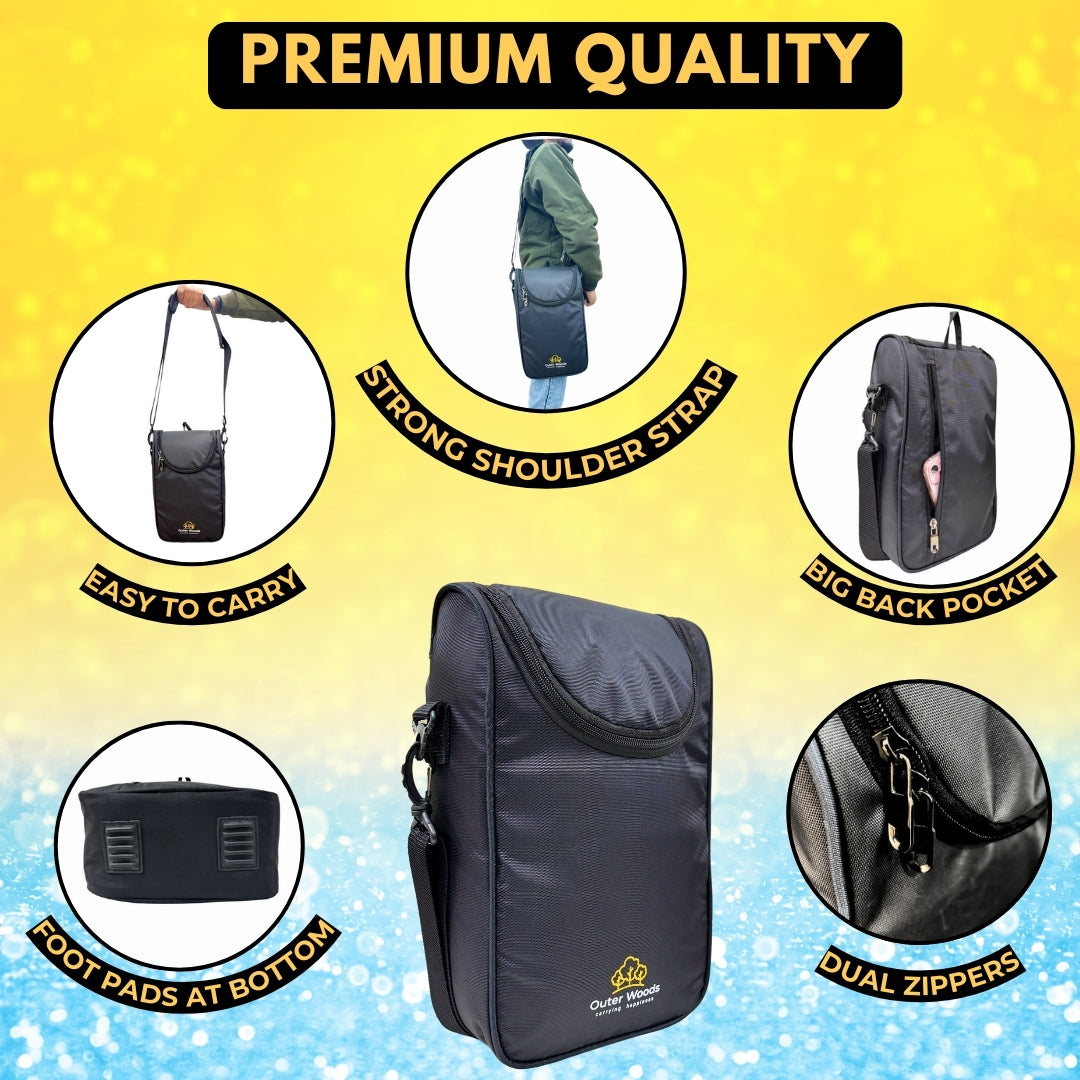 Outer Woods Insulated 2 Bottle Cooler Bag, Beverage Cooler Bag, Insulated Bag, Bottle Bag, Beer Cooler Bag, Wine Carier, Hot Cold bag