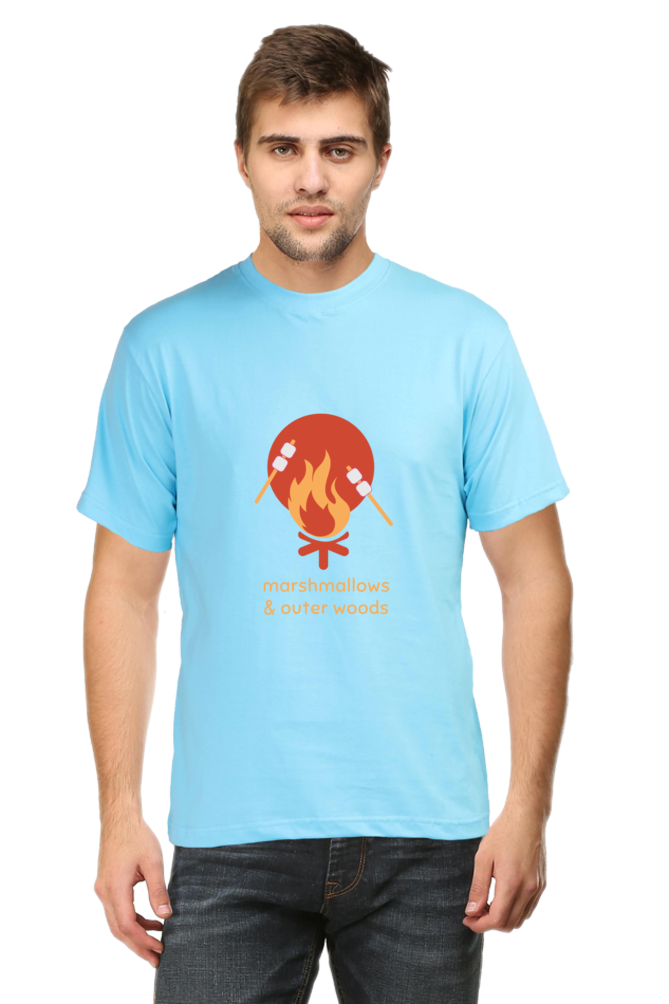 Outer Woods Men's Marshmallows Graphic Printed T-Shirt