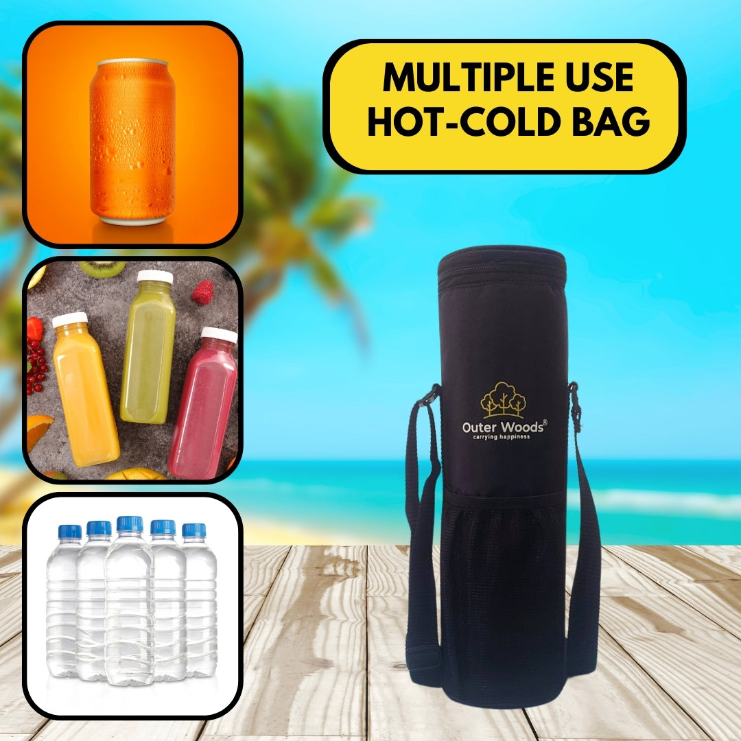 Outer Woods Insulated 1 Bottle Cooler Bag, Beverage Cooler Bag, Insulated Bag, Bottle Bag, Beer Cooler Bag, Wine Carier, Hot Cold bag