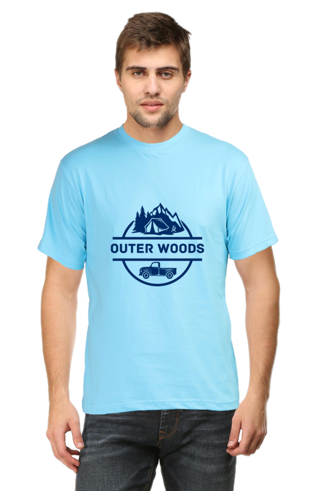 Outer Woods Men's Graphic Printed T-Shirt