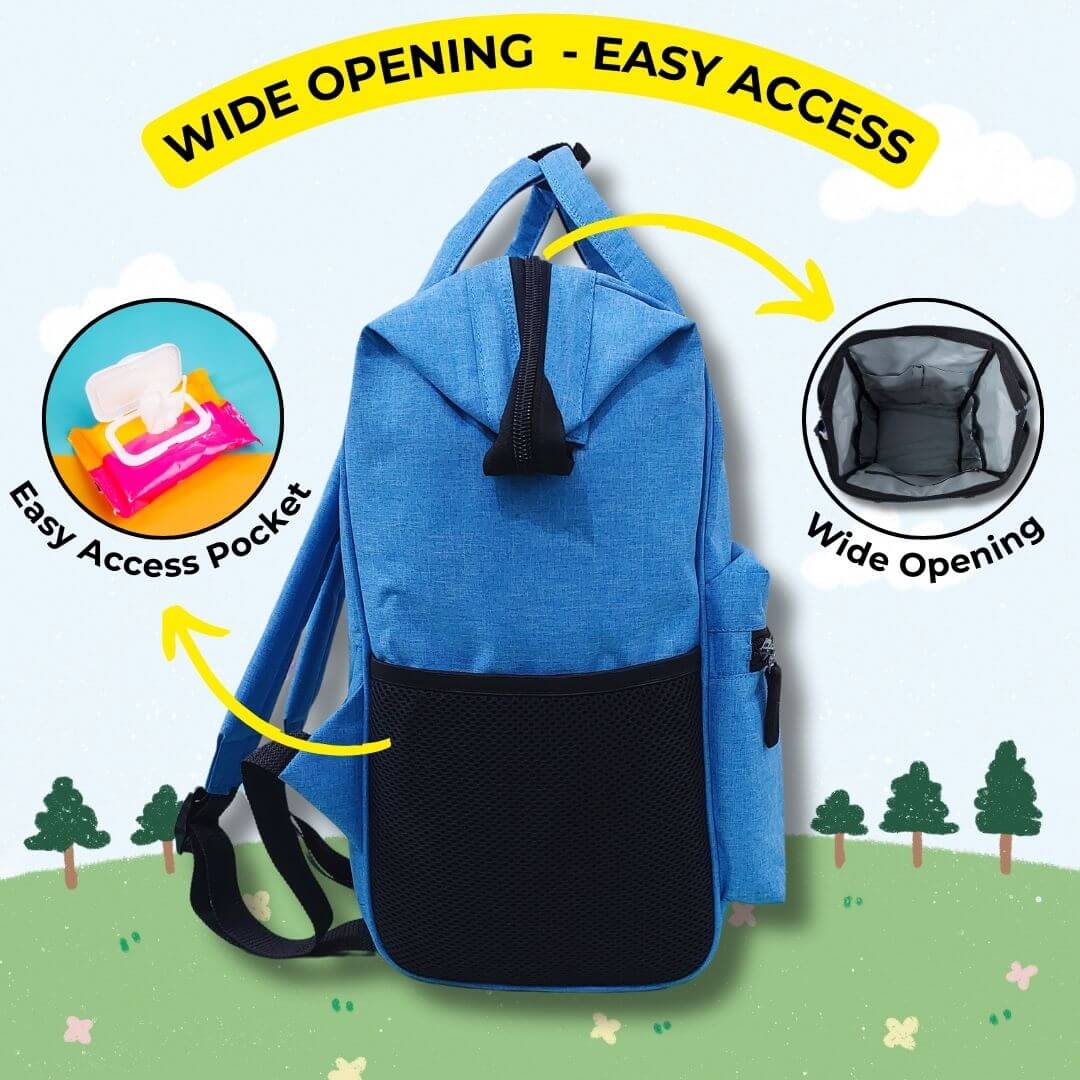Outer Woods Baby Diaper Bag with Insulated Bottle Compartment | Maternity Bag | Newborn Baby | Mother Travelling Bag | Multiple Pocket Water Resistant Hospital Bag