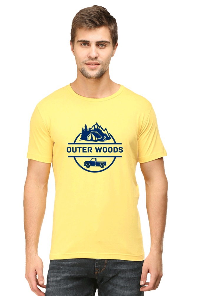 Outer Woods Men's Graphic Printed T-Shirt