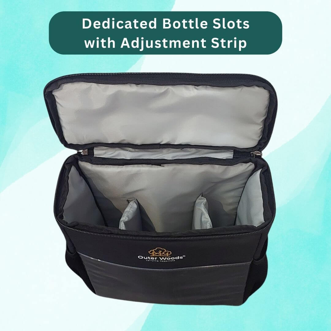 Outer Woods Insulated Cooler Bag for Cars & SUVs | Beverage Cooler Bag | Insulated Bag | Bottle Bag | Beer Cooler Bag | Hot Cold bag | Soft Cooler Bag | Car Accessories