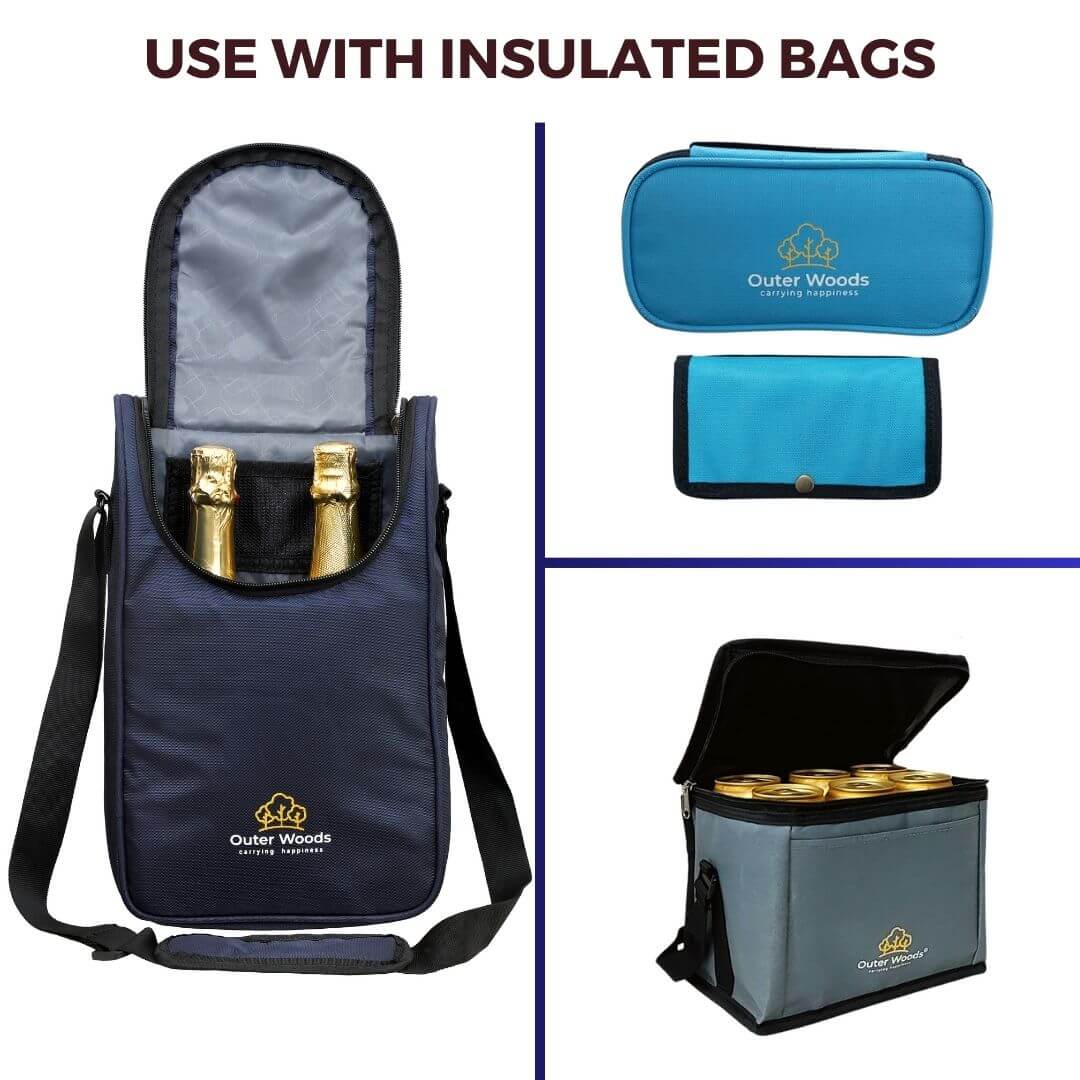 Outer Woods Ice Gel Packs Set for Insulin Bags, Cooler Bags and Cold Therapy