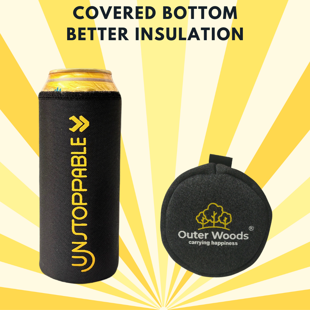 Outer Woods Insulated Beer Can Cooler Sleeve - Set of 4 Outer Woods | Can Cover | Can Coozie | Can Koozie | Beer Cooler