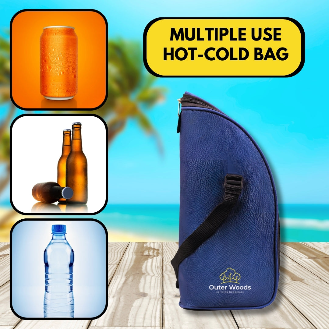 Outer Woods Insulated 1.5 Bottle Cooler Bag, Beverage Cooler Bag, Insulated Bag, Bottle Bag, Beer Cooler Bag, Wine Carier, Hot Cold bag