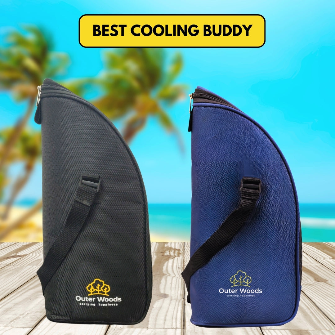 Outer Woods Insulated 1.5 Bottle Cooler Bag, Beverage Cooler Bag, Insulated Bag, Bottle Bag, Beer Cooler Bag, Wine Carier, Hot Cold bag