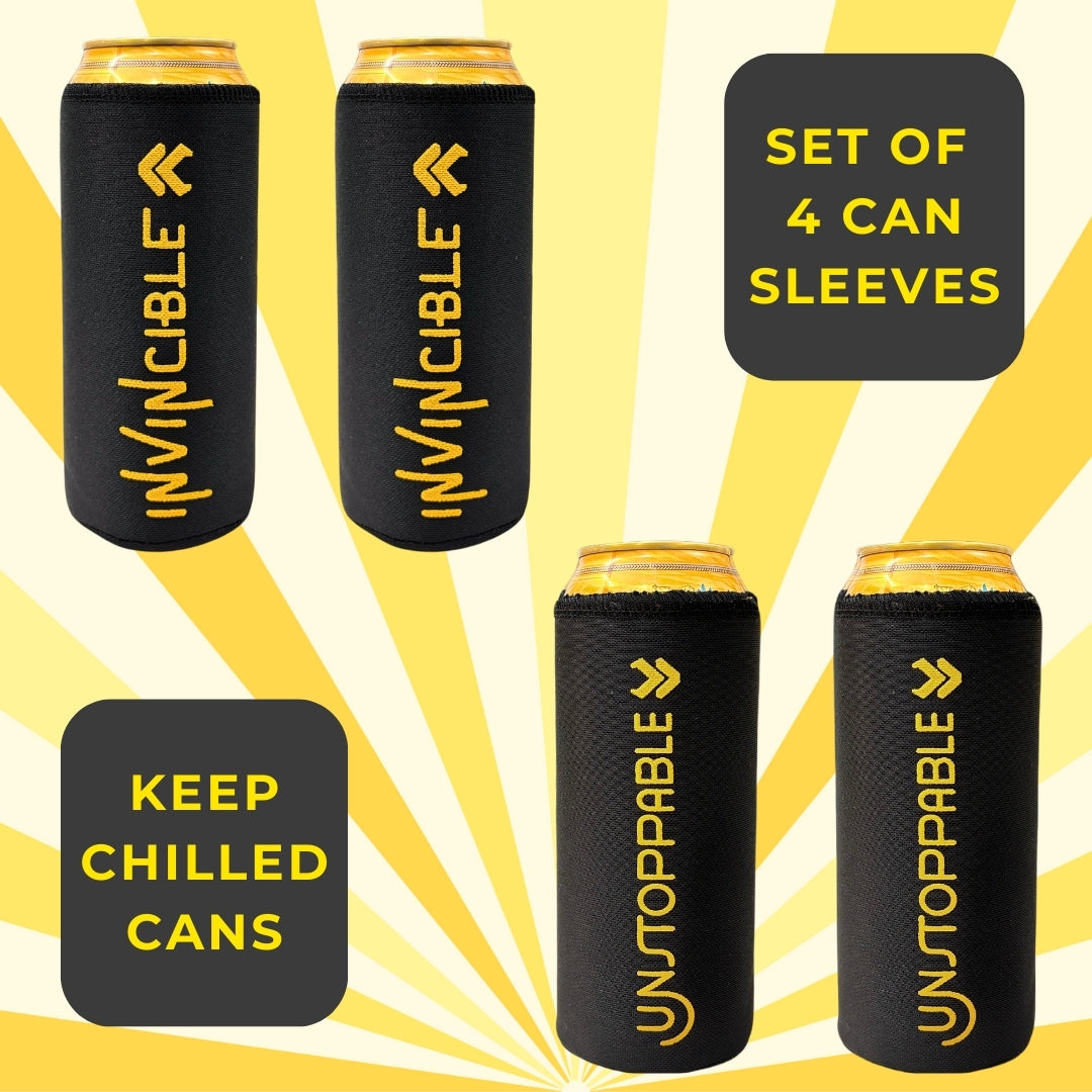 Outer Woods Insulated Beer Can Cooler Sleeve - Set of 4 Outer Woods | Can Cover | Can Coozie | Can Koozie | Beer Cooler