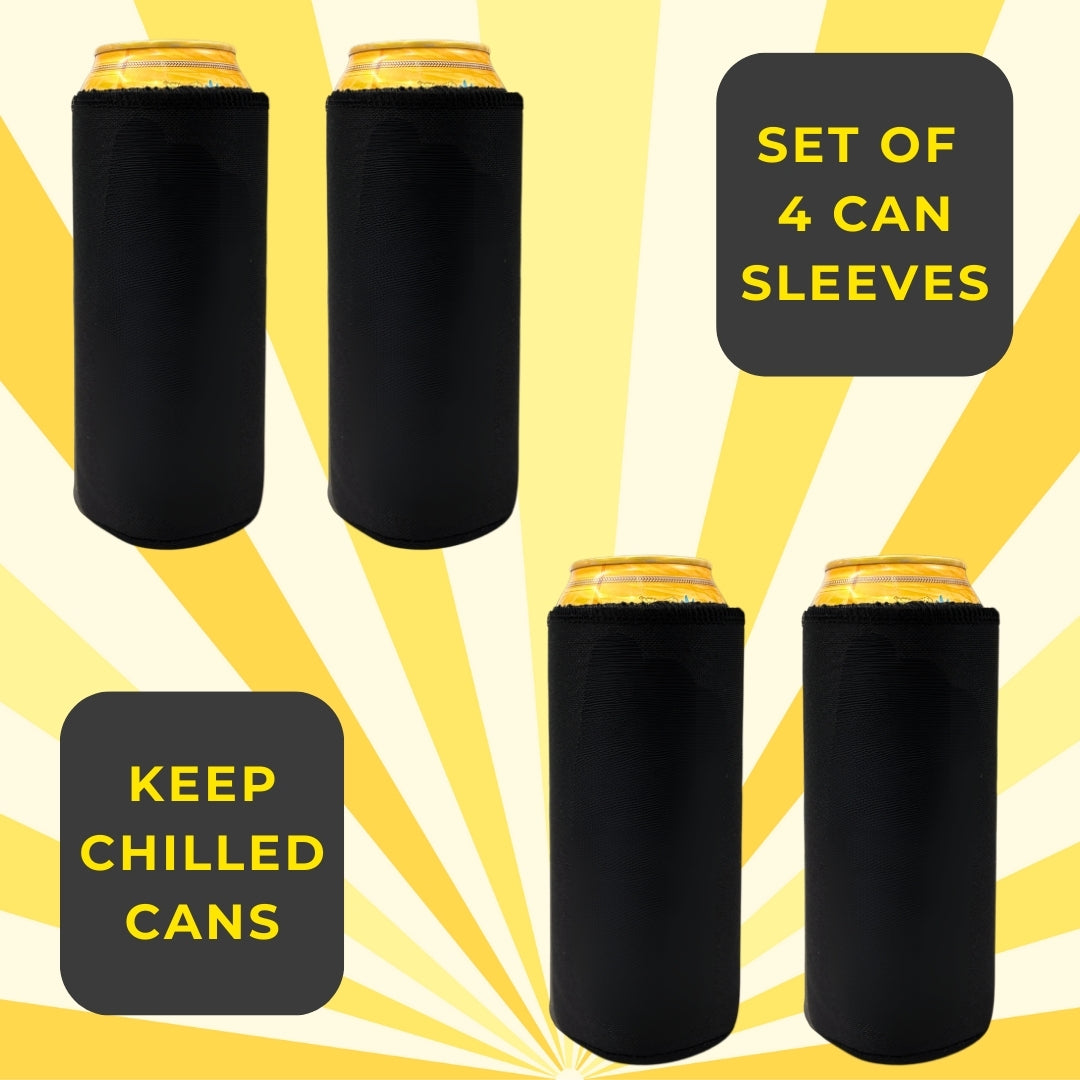 Outer Woods Insulated Beer Can Cooler Sleeve - Set of 4 Outer Woods | Can Cover | Can Coozie | Can Koozie | Beer Cooler