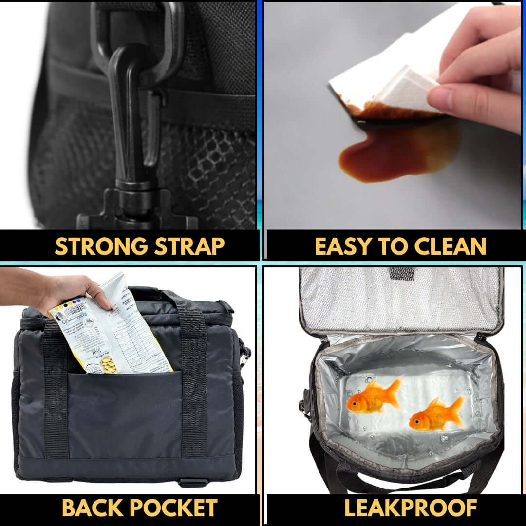 Eco-friendly reusable 12-can cooler bag for travel and outings