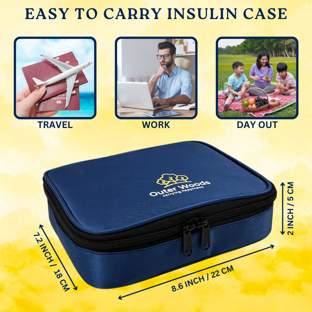 Outer Woods Insulated Insulin Cooler Bag Plus