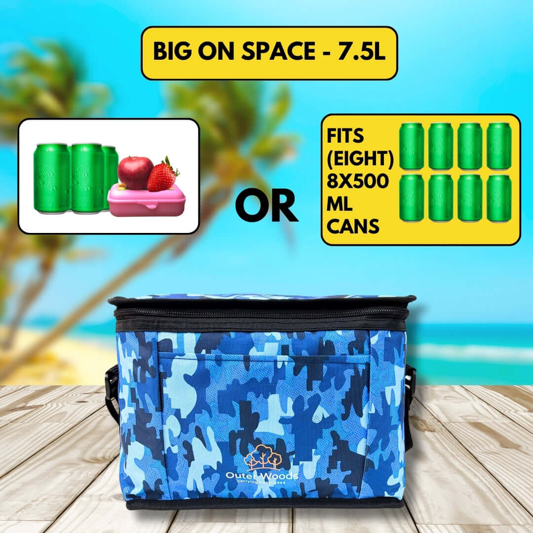 Outer Woods insulated 8-can cooler bag for drinks