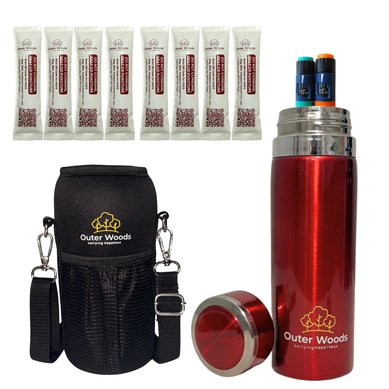 Outer Woods Insulated Insulin Bottle Cooler Travel Case - Medium - Fits upto 7.2 Inch Insulin Pens