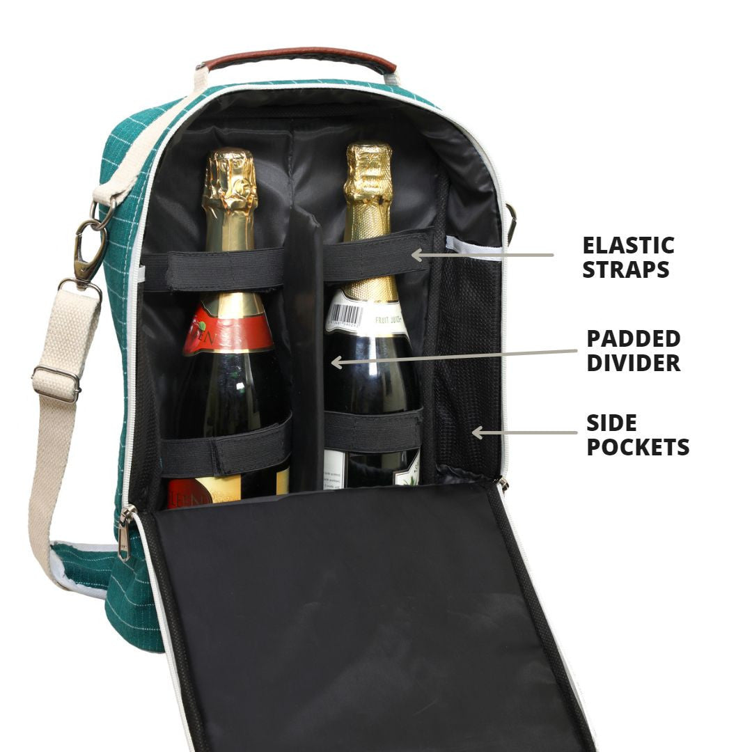 Outer Woods Premium Insulated 2 Bottle Cooler Bag Outer Woods