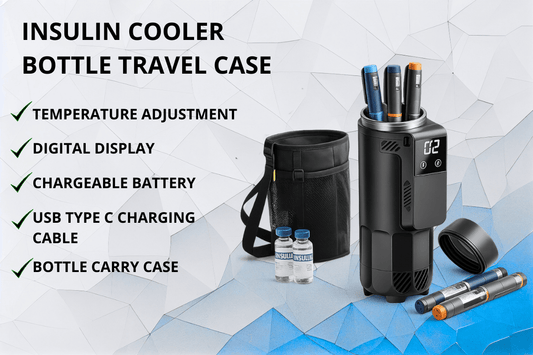Portable Insulin Cooler Travel Case with Digital Display – A Smart Solution for Safe Insulin Storage on the Go ✈️