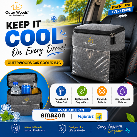 Outerwoods Car Cooler Bag: The Ultimate Travel Companion for Fresh Food & Chilled Drinks
