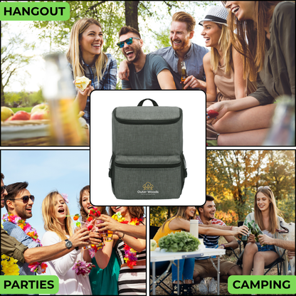 Outer Woods Insulated 10 Can Cooler Backpack