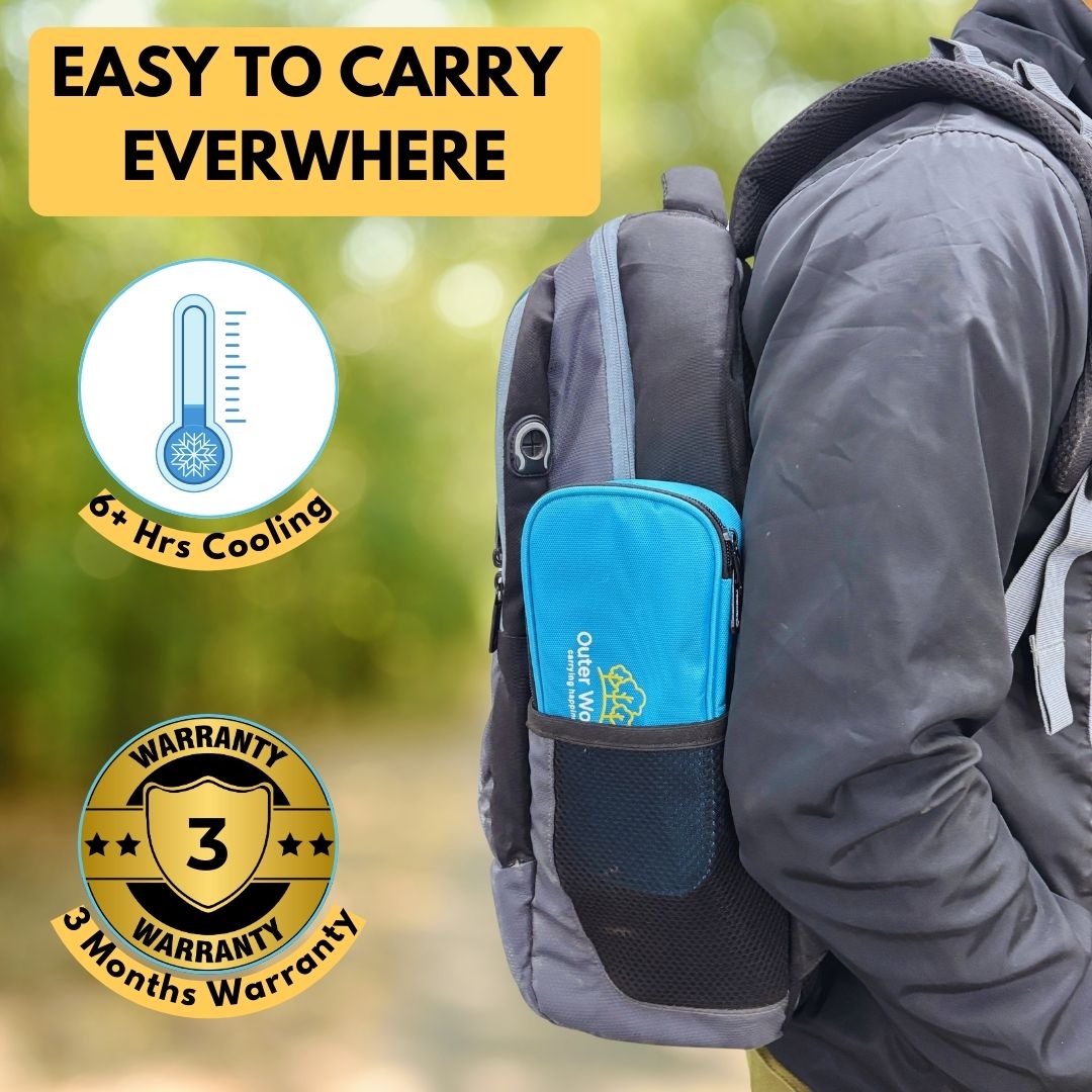 Outer Woods Insulated Insulin Cooler Bag | Insulin Pen Cooler | Diabetic Organizer Bag | Insulin Bag | Insulated Medical Bag