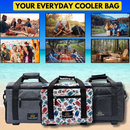Outer Woods Insulated 12 Can Cooler Bag | Beer Cooler | Insulated Bag | Leakproof Cooler bag  