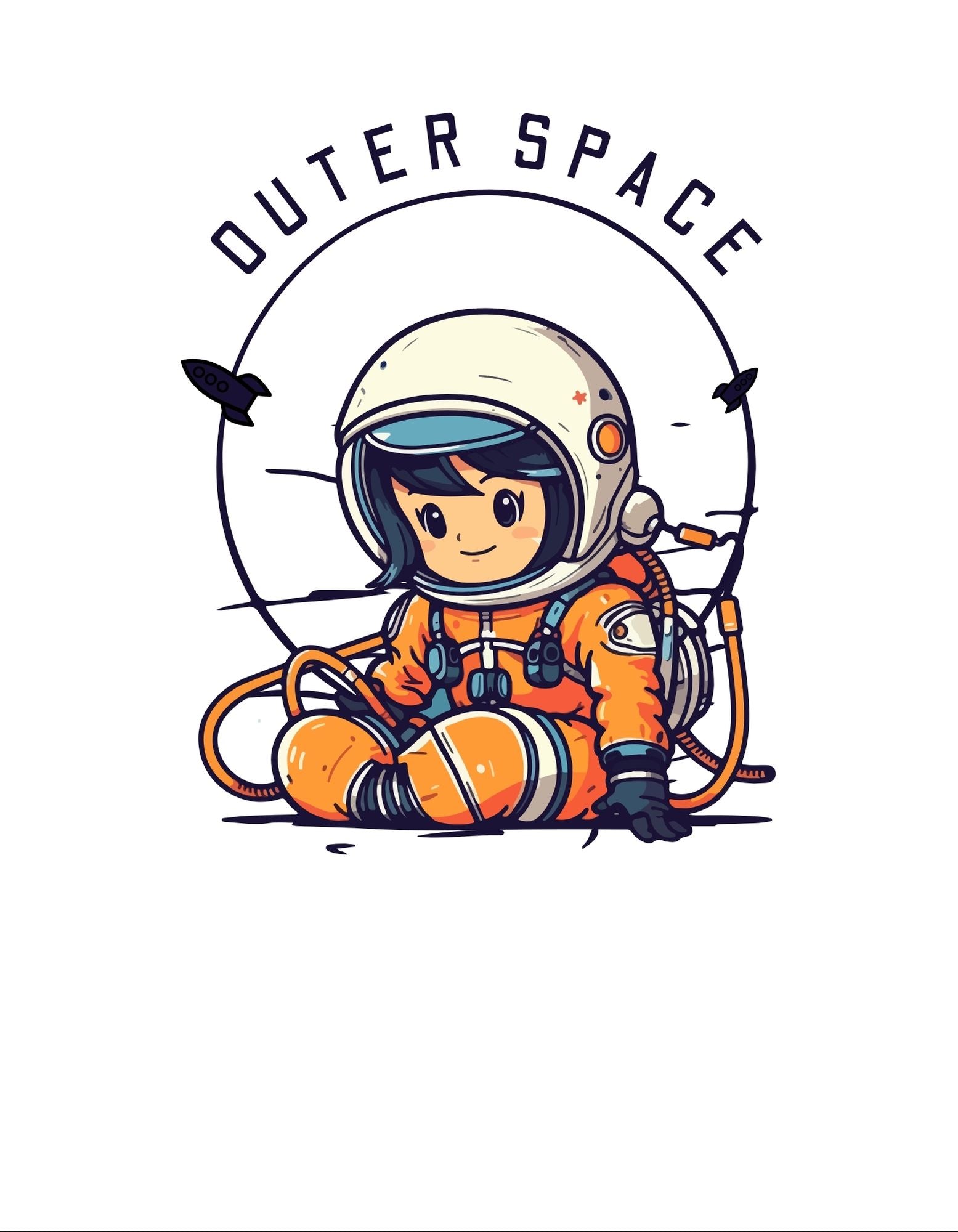  Outer Woods Men's Outer Space Graphic Printed T-Shirt