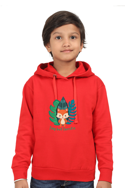 Outer Woods Kid's Graphic Printed Hooded Sweatshirt - Tiny But Terrific