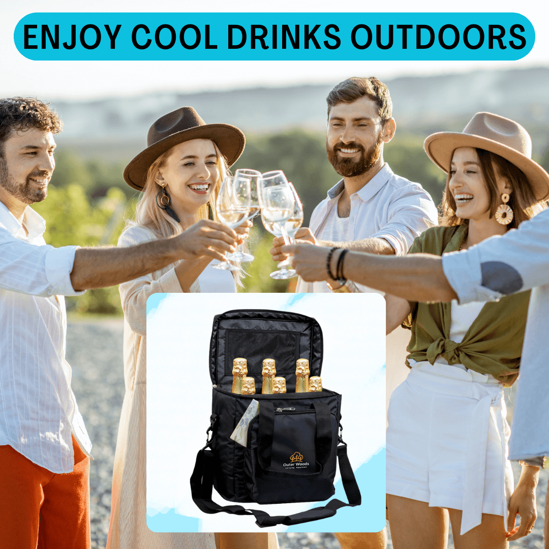 Outer Woods Insulated 6 Bottle Cooler Bag Outer Woods