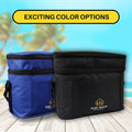 Outer Woods Insulated 6 Can Cooler Bag with Dual Insulated Compartments | Beer Cooler | Insulated Bag | Soft Cooler | Hot Cold Bag | Lunch Bag