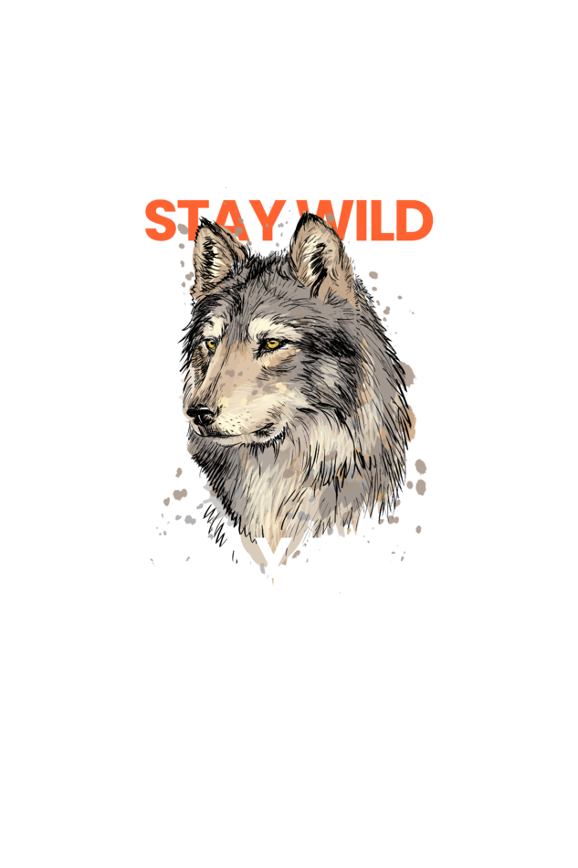 Outer Woods Men's Stay Wild Printed T-shirt